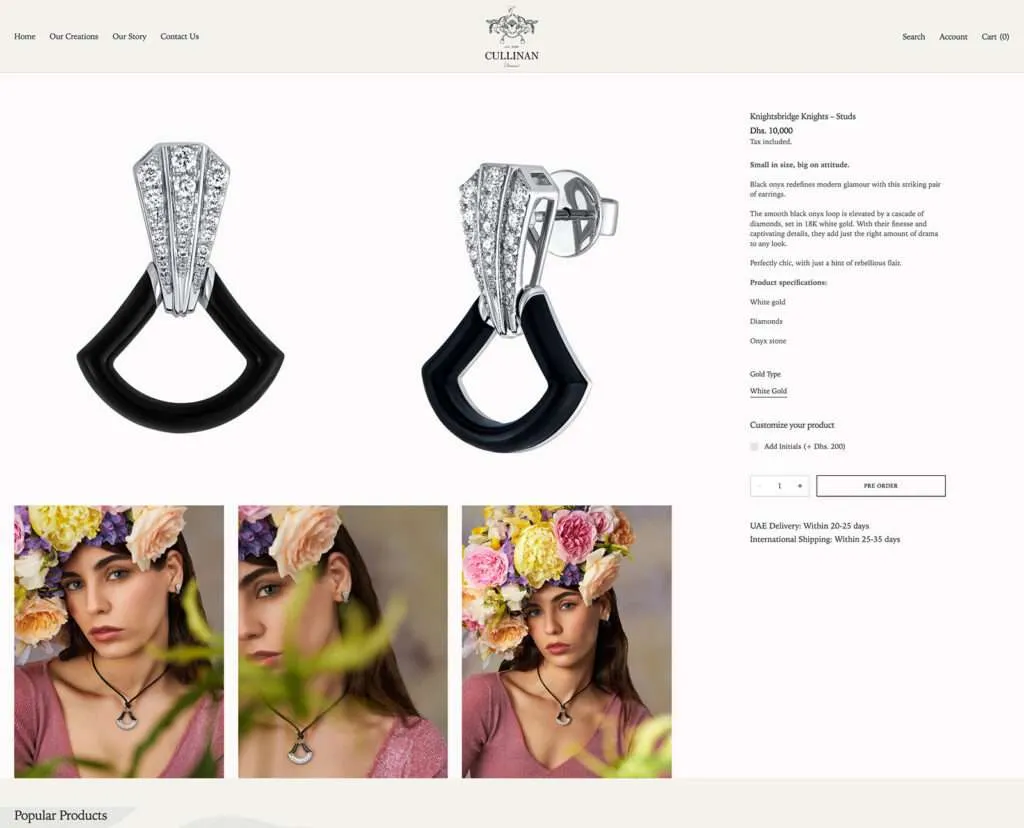 Cullinan Crown Shopify storefront
